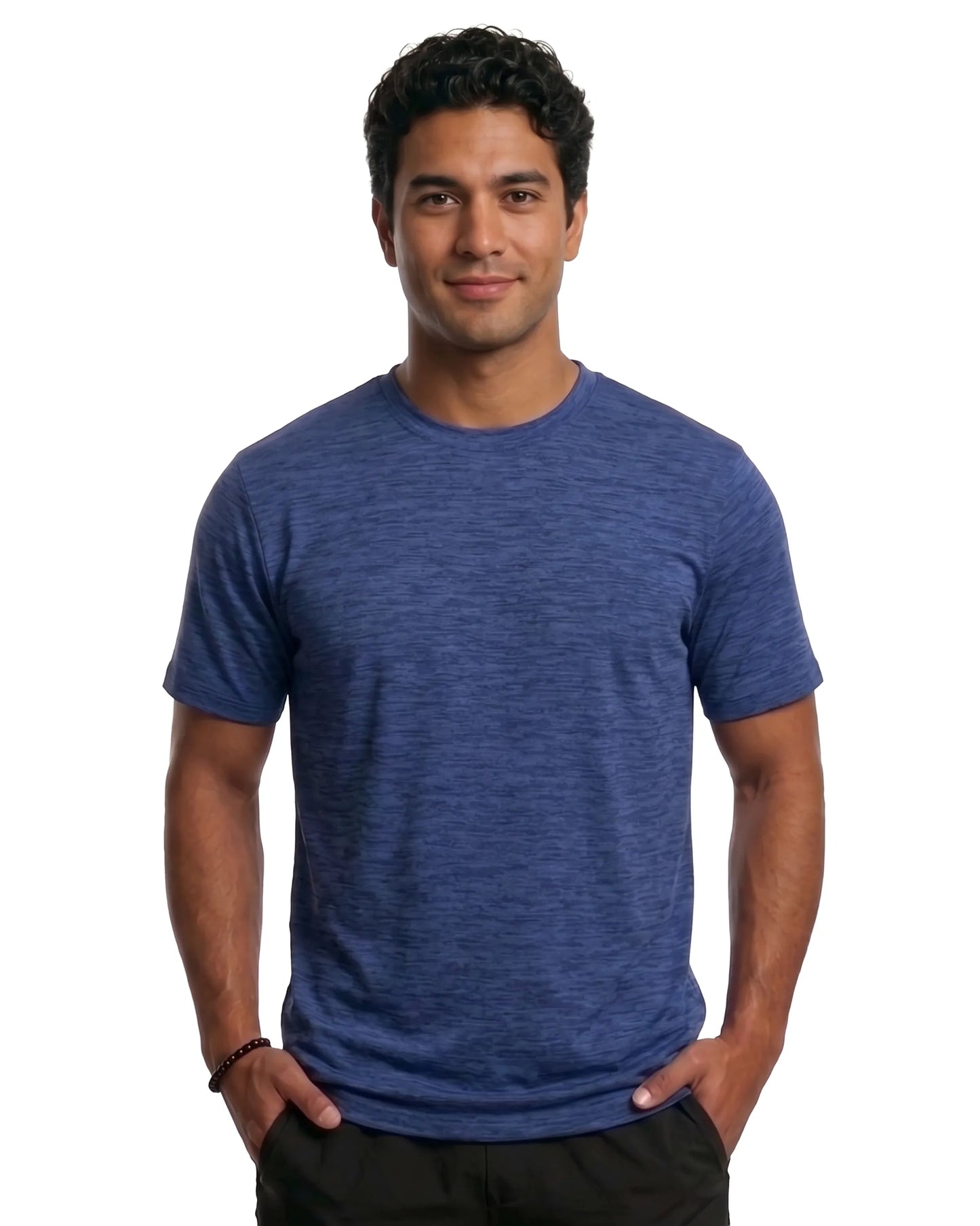 Heather Royal DiamondCool performance short sleeve T-shirt
