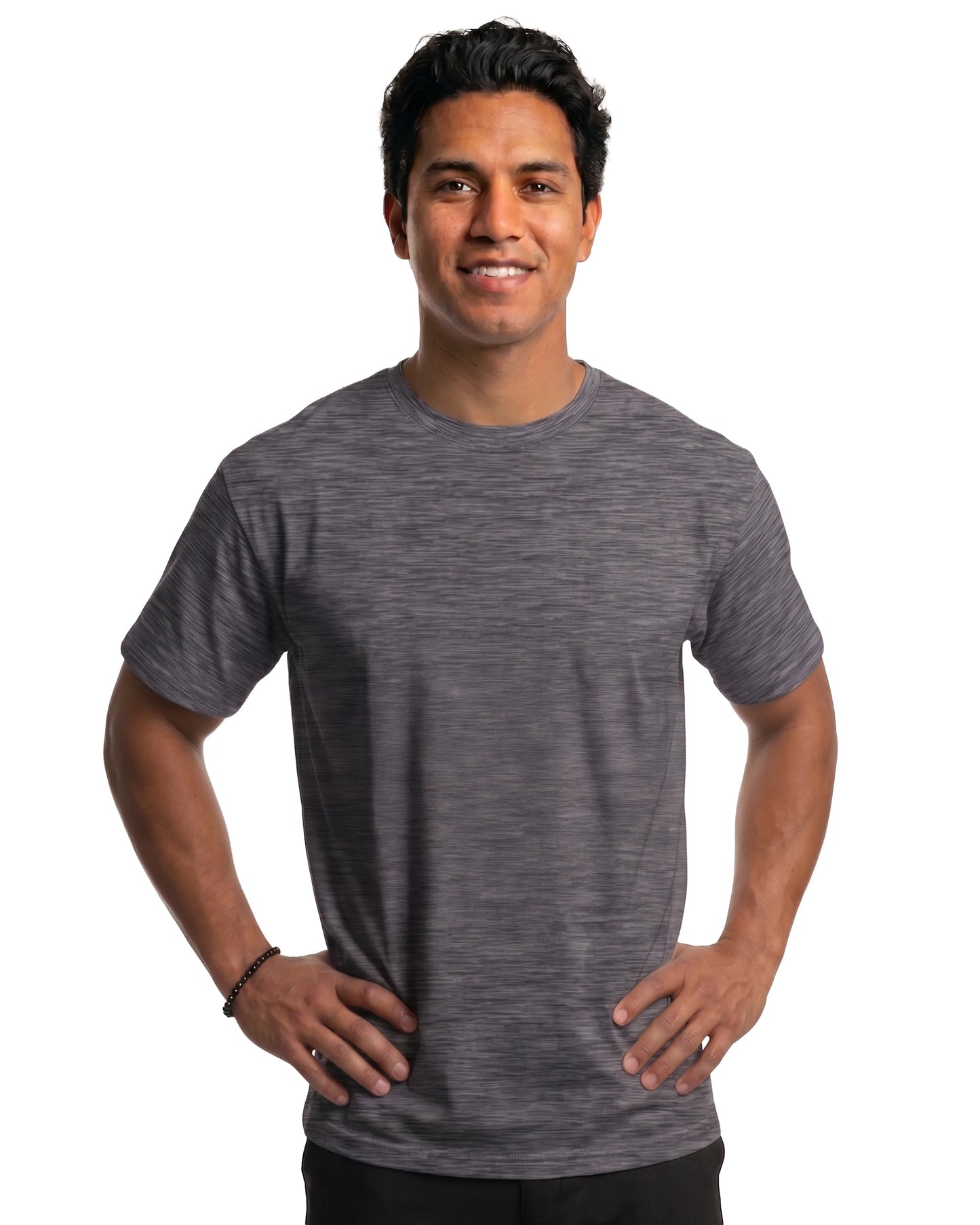 Heather Gray DiamondCool performance short sleeve T-shirt