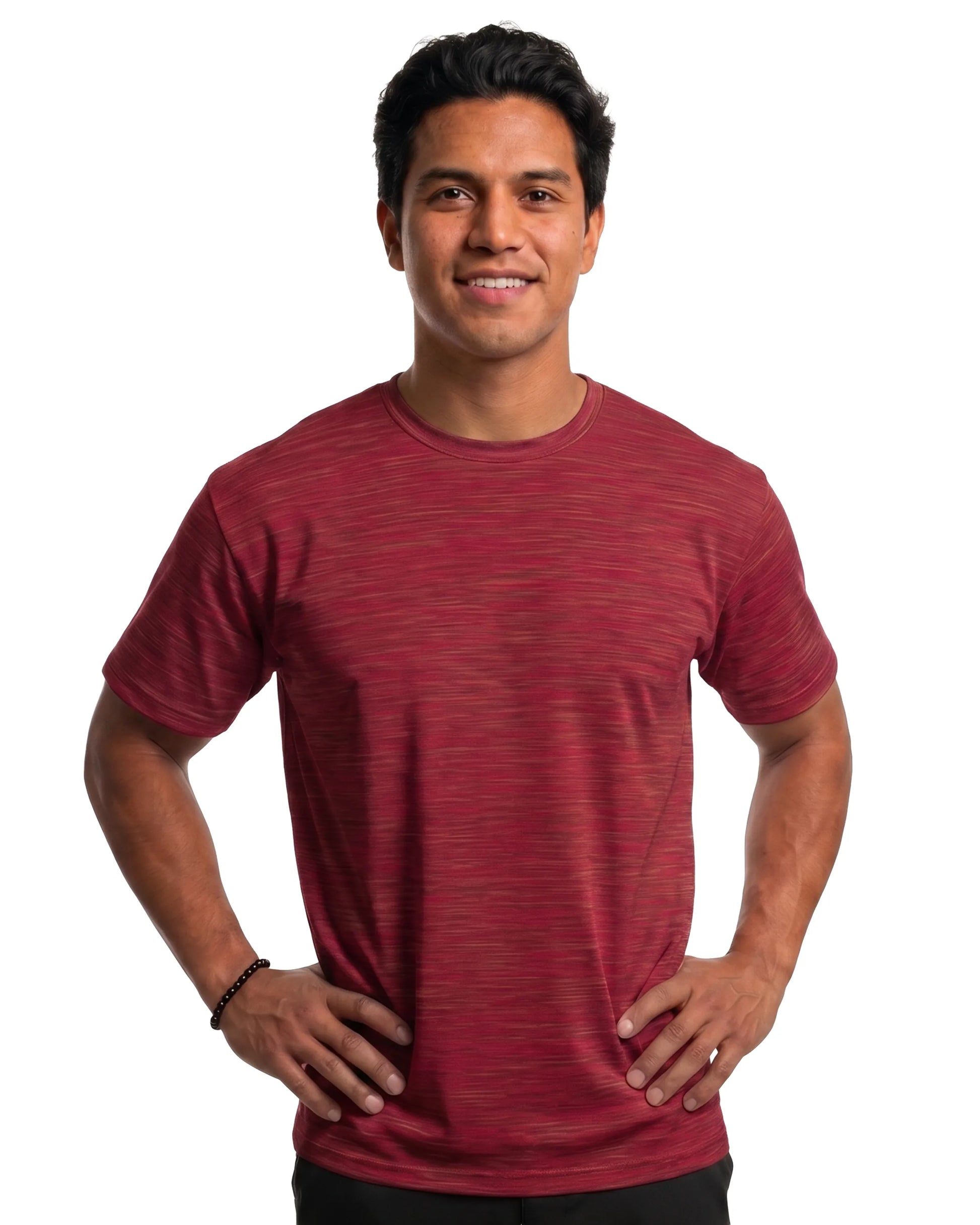 Heather Red DiamondCool performance short sleeve T-shirt