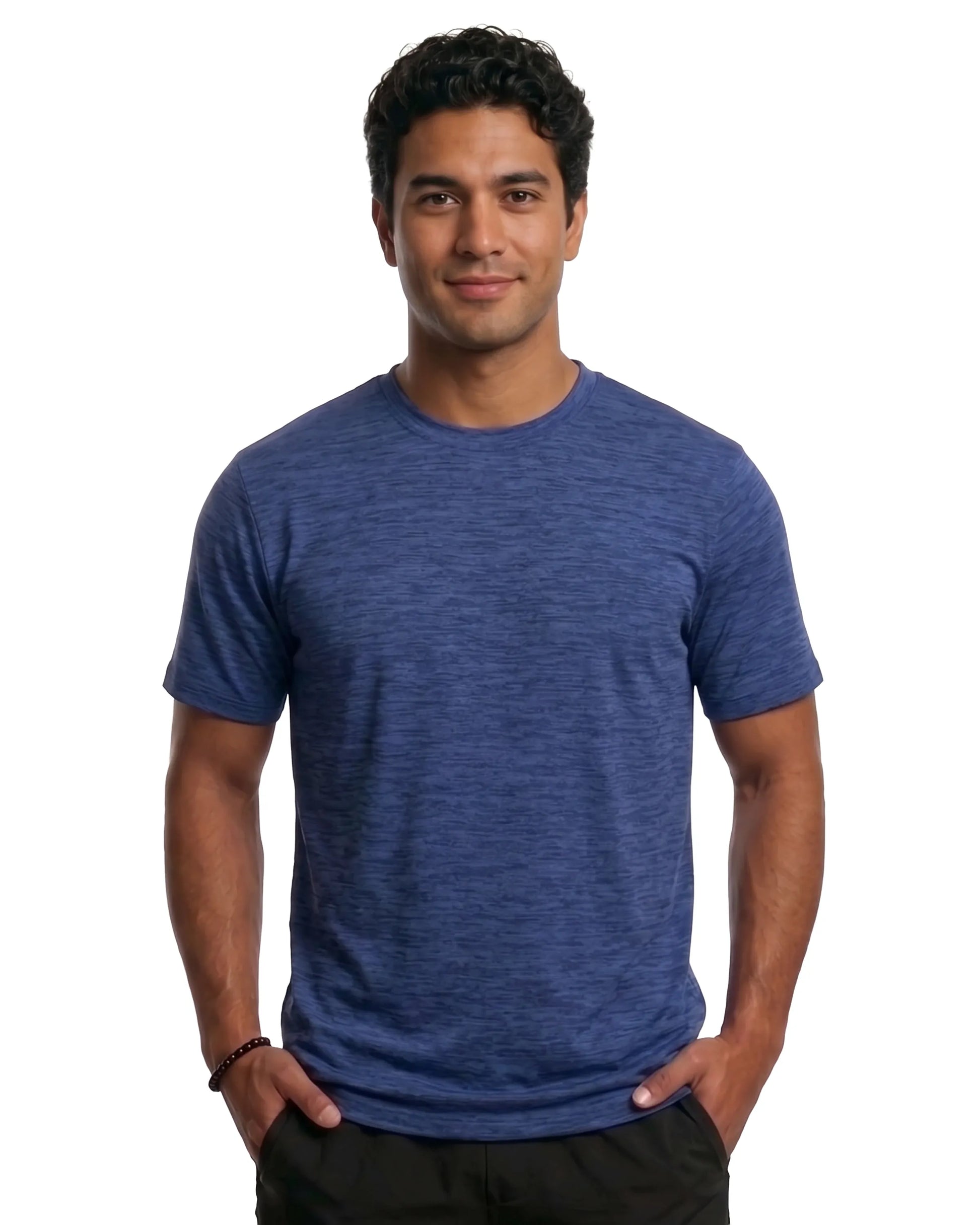 Heather Royal DiamondCool performance short sleeve T-shirt