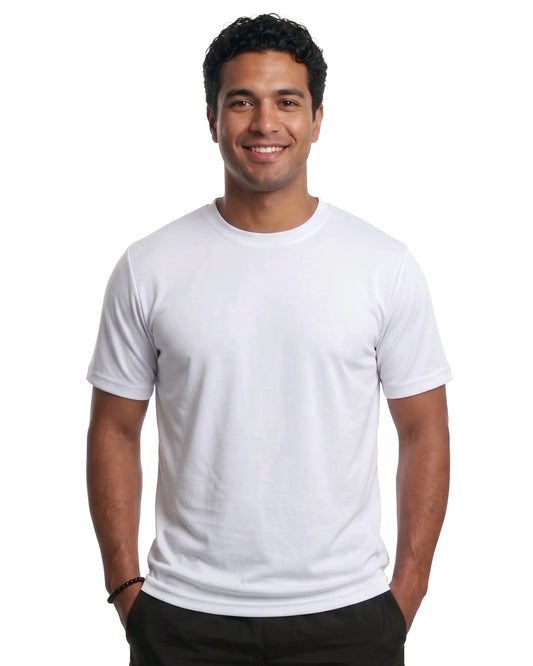 White DiamondCool performance short sleeve T-shirt