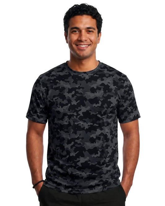 Woodland Camo Black DiamondCool performance short sleeve T-shirt